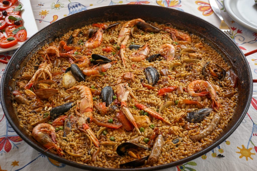 Dietista en Valencia productos de la huerta paella